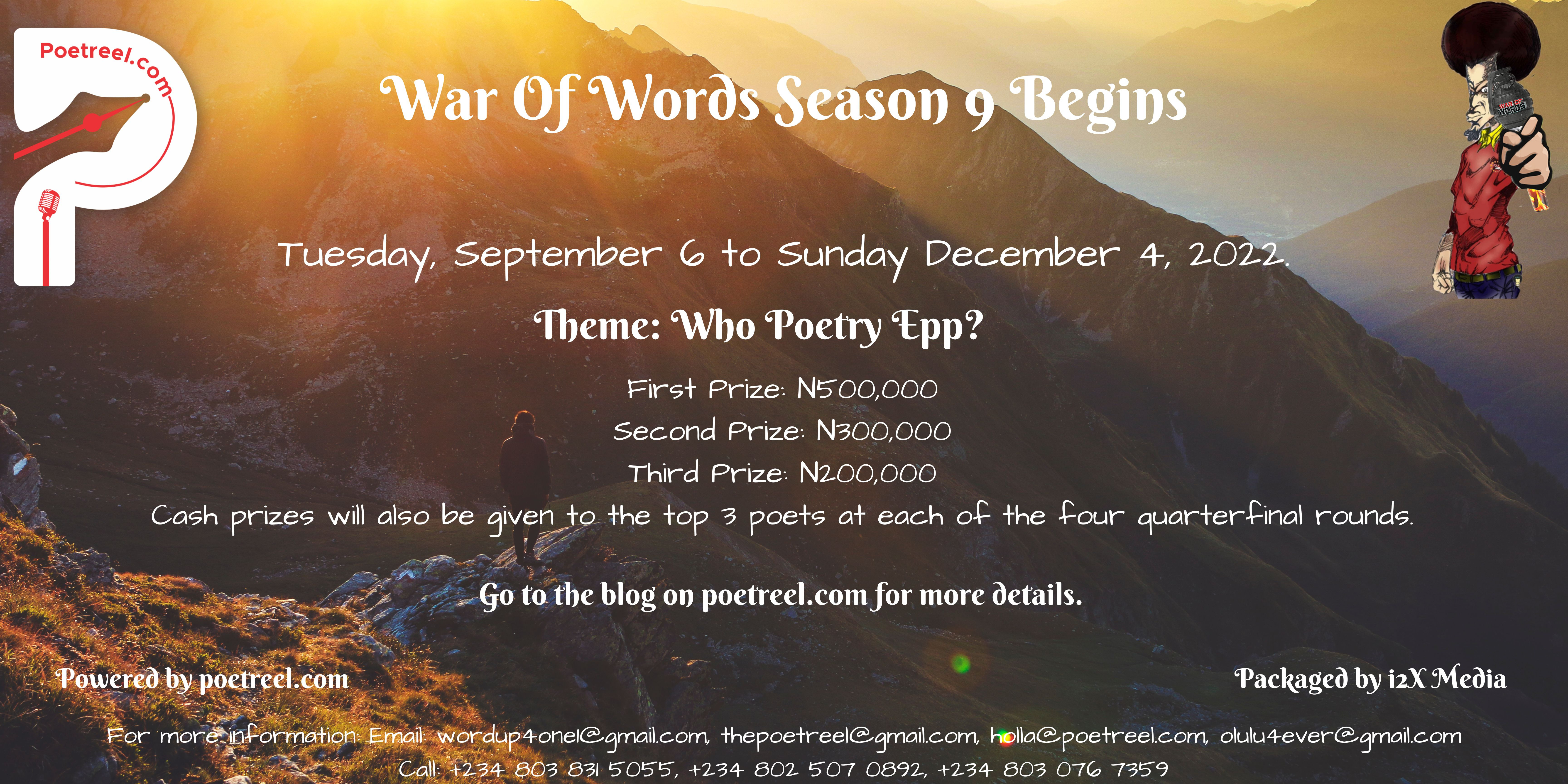 War Of Words Season 9 begins