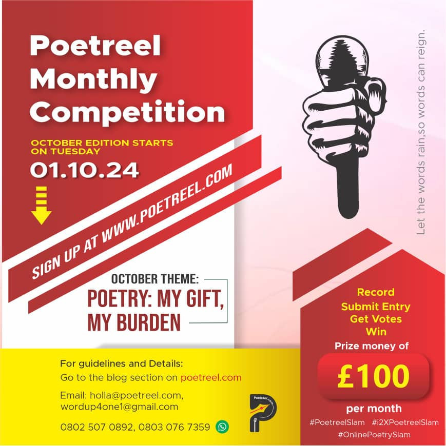 The October theme for Poetreel Monthly Competition