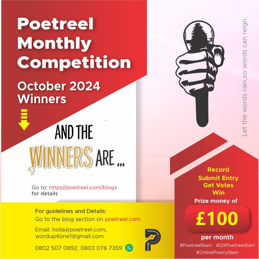 The October winners of Poetreel Monthly Competition