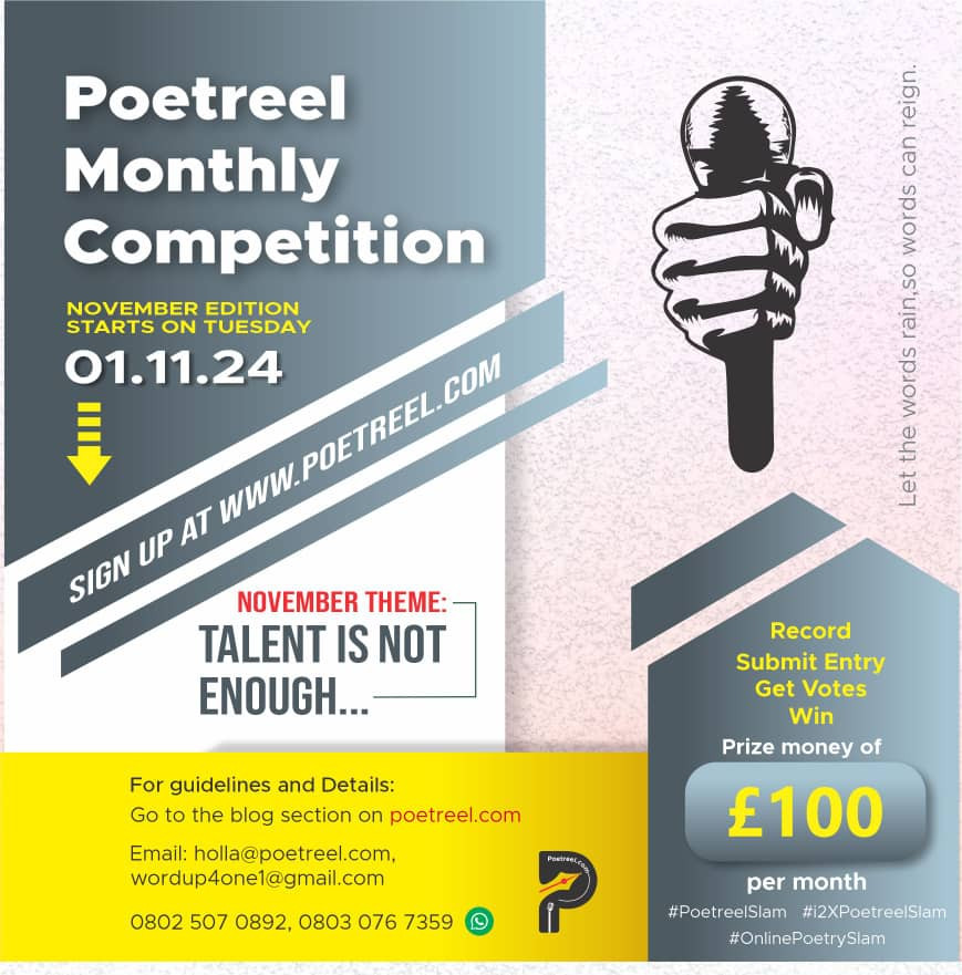 The November theme for Poetreel Monthly Competition