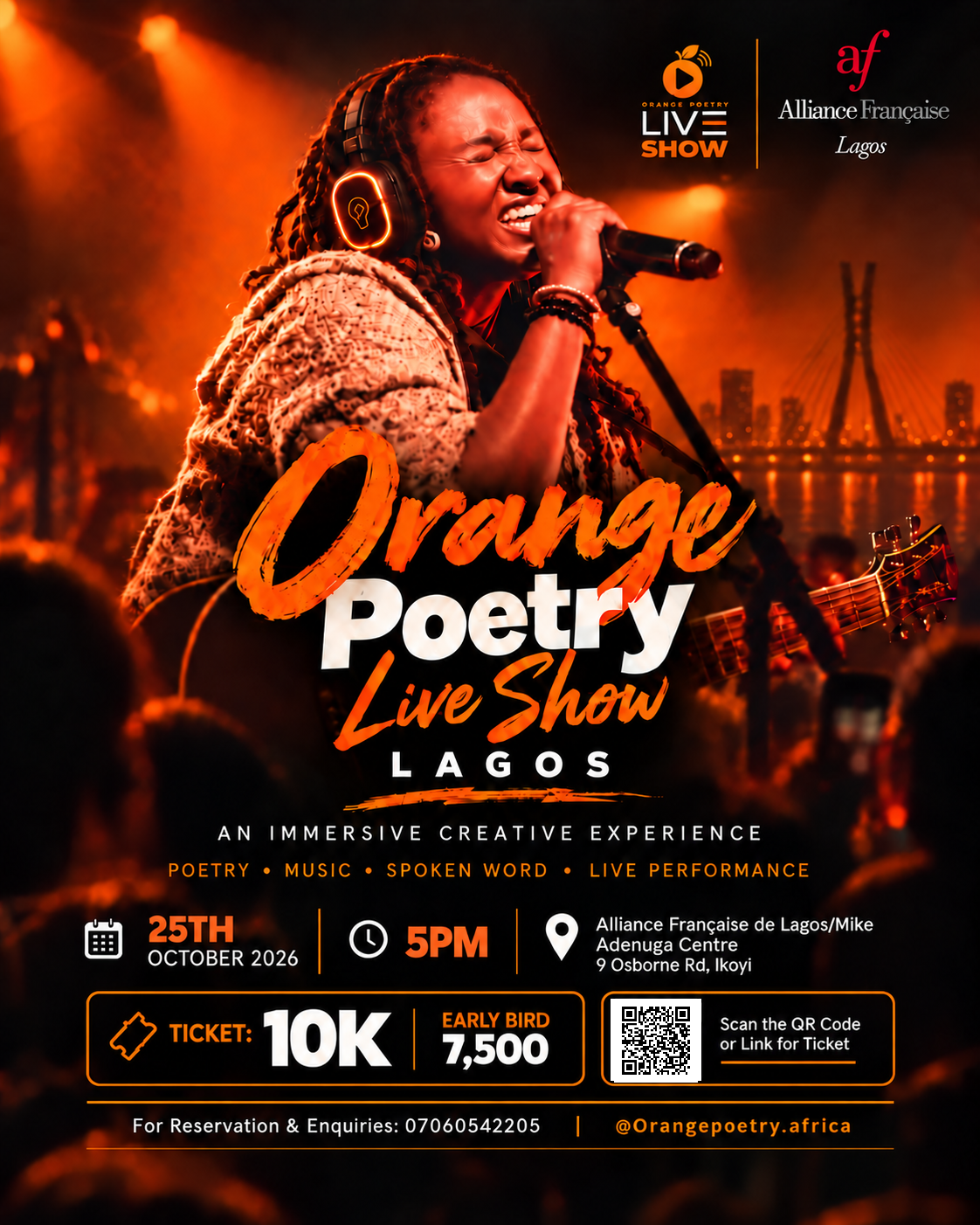 Orange Poetry Live Show brings poetry, music and a shared listening experience to Lagos